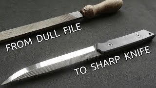 Making a Knife from an Old File [upl. by Harvey77]