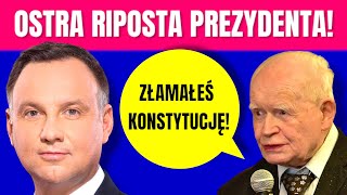 Czarzasty chce Trybunału Stanu dla Dudy Prezydent uderza w Strzębosza [upl. by Zachariah828]