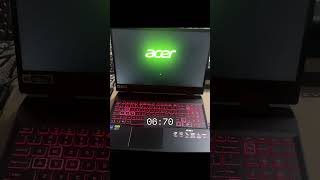 Acer Nitro 5 Laptop Boot Up Time Analysis  acer gaminglaptop [upl. by Jennilee]