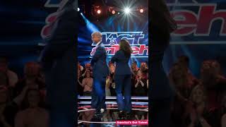 President Donald Trump dancing with Kamala Harris on stage at Americas Got Talent [upl. by Fortna]