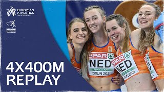 Womens 4x400m Final  Torun 2021 [upl. by Curry]