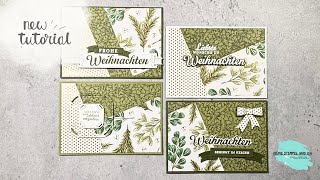 Aus 1 mach 4  Kartenhintergründe mit Designerpapier [upl. by Anaujd]