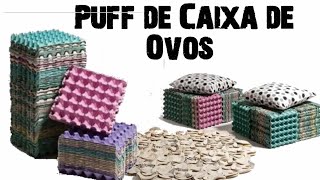 Puff Feito com Caixa de Ovos [upl. by Nilyarg]