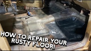 RUSTY FLOOR REPAIR AND REAR TUB FABRICATION [upl. by Audun95]