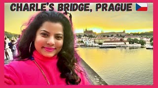 Walk through the famous CHARLE’S BRIDGE  Beware of the LAUGHTER ATTACK 🤣🤭 PRAGUE Ep 2 🇨🇿 [upl. by Brodie]