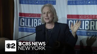 Sen Kirsten Gillibrand speaks to supporters after declaring victory in NY race [upl. by Kee]