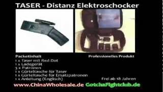 Taser  Distanz Elektroschocker Vorführung [upl. by Alleusnoc840]