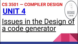 45 Issues in the Design of a code generator in Tamil [upl. by Mieka]