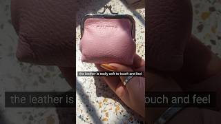 Unboxing a Stylish leather Coin Purse  First Impressions amp Review  by Calfnerogenuine leather [upl. by Elokcin]