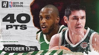 Ersan Ilyasova amp Khris Middleton Full Highlights vs Wizards 20191013  40 Pts Combined [upl. by Anikehs610]