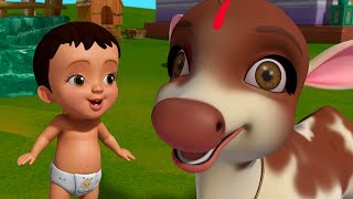 నా ప్రియమైన ఆవు  Cow Song  Telugu Rhymes for Children  Infobells [upl. by Kinsman]