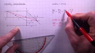 Optica7A Lenzenformule afleiding [upl. by Aldora]