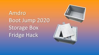 Boot Jump 2020 Storage Box Fridge Hack amdrovanconversions [upl. by Marlon382]