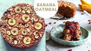 Porridge de Ovaz si Banane  la cuptor Baked Oatmeal [upl. by Burney572]