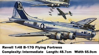 Large Scale Revell 148 B17G Flying Fortress Kit Review [upl. by Tsnre]