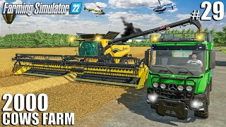 Buying a NEW Harvester amp HUGE Upgrade  2000 Cows Farm  Timelapse 29  Farming Simulator 22 [upl. by Silvester834]