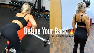 BUILD a LEAN and TONED BACK  Complete BACK workout for the Gym [upl. by Elga]