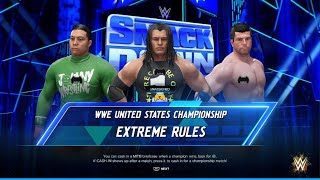 WWE 2K24 AWA knockdown live Theungreataj vs Ethan vs Alex [upl. by Buchbinder]