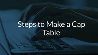 Steps to Make Cap Table  Eqvista [upl. by Eetnuahs]