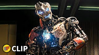 Avengers vs Ultron  First Fight Scene  Avengers Age of Ultron 2015 Movie Clip HD 4K [upl. by Ayiak]