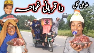 Da Qurbani Ghwahy  Pashto New Funny Video By Tuti Gull Vines 2022 [upl. by Erolyat]