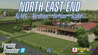 FS22 🗺️ NORTH EAST END by NPG AgroPiave ZioFicus Scallarì  Map tour PC [upl. by Tamqrah392]