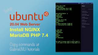 4 Install NGINX MariaDB PHP 74 Ubuntu 2004 [upl. by Bac]