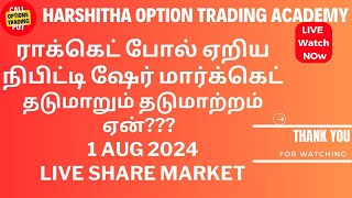 live nifty support resistance நிபிட்டி ஷேர் மார்க்கெட் தடுமாறும் தடுமாற்றம் ஏன் sharemarket [upl. by Aikin]