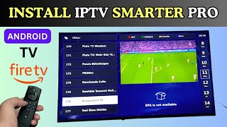 How to Install iptv Smarters Pro on Android Tv amp FireStick [upl. by Imoin]