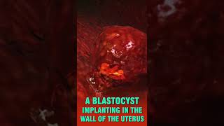 BLASTOCYST IMPLANTING in UTERUS shorts [upl. by Oleta500]