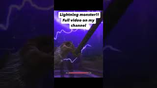 Lightning monster shorts skyrimmeme skyrimsemods skyrim memes [upl. by Rorrys762]