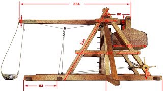 How to make a Medieval Trebuchet DIY [upl. by Shih]