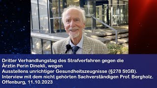 Interview mit dem nicht gehörten Sachverständigen Prof Dr Werner Bergholz [upl. by Nahtam367]