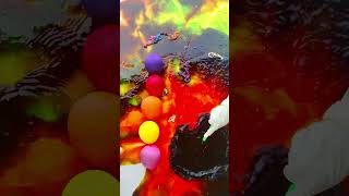 Popping water balloons reverse video asmr satisfying balloonpop balloonpopping short [upl. by Philippine]