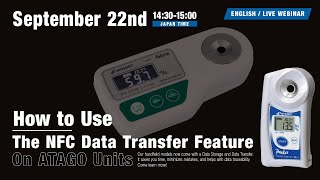 How to Use The NFC Data Transfer Feature On ATAGO Units [upl. by Anetsirhc343]