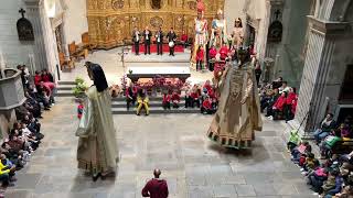 Ball dels gegants faraons de Lleida Convit dels Faraons a Cassà de la Selva 10112024 [upl. by Lahtnero]