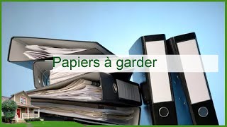 Papiers à garder  comment sélectionner et organiser vos documents importants [upl. by Noseaj266]