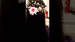 flower hairstyle2024 hairstyleyoutube NosheensalonNosheenali [upl. by Vivienne96]