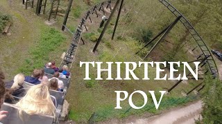 Thirteen Rollercoaster onride POV Alton Towers [upl. by Esinrahc]