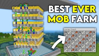 BEST FASTEST MOB XP FARM in 121 Minecraft Bedrock [upl. by Ketti]