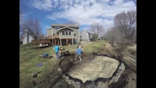 TimeLapse Video Eden Prairie Paver Patio with Raised Fire Pit [upl. by Ecirted]