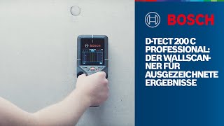 Bosch Professional Dtect 200 C Der Wallscanner für ausgezeichnete Ergebnisse [upl. by Tisbee15]