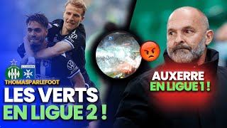 SaintEtienneAuxerre  Les Verts en Ligue 2  Envahissement Fumigènes ChaosAuxerre en Ligue 1 [upl. by Brian644]