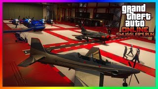 GTA 5 Online  HANGARS EXPLAINED  How To BuyUse A Hangar Guide  GTA 5 ONLINE SMUGGLERS RUN DLC [upl. by Eladnar253]