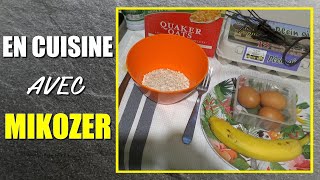 Recette Musclée Crêpe banane  flocons davoine [upl. by Elleval]