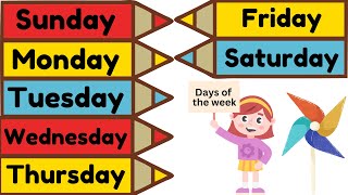 Days of the Week  Sunday to Saturday with Calendar Crayons  DoDo TV [upl. by Anilos]