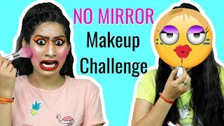 NO MIRROR Makeup Challenge  A BIG Surprise  Anaysa [upl. by Joey]