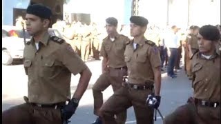 Cadete PM Michael Stephan comanda batalhão de desfile na Academia de Polícia Militar [upl. by Anitselec]