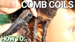 How to do Comb Coils  Styling Natural Hair [upl. by Brucie901]