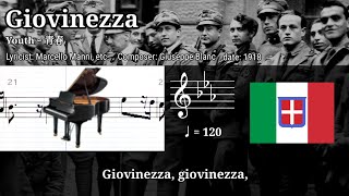 Giovinezza  piano 【イタリア軍歌】 [upl. by Eah618]